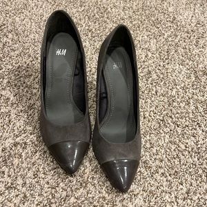 Grey H & M heels